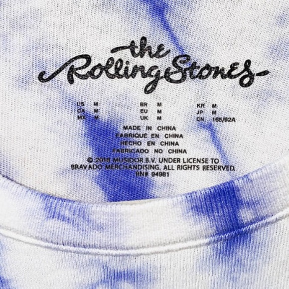 Rolling Stones Tie Dye TShirt - Picture 3 of 4